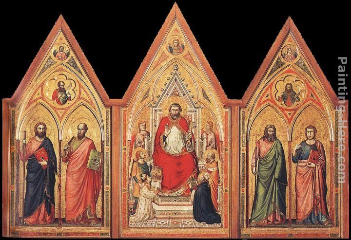 Giotto The Stefaneschi Triptych - verso